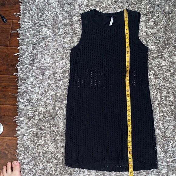 Fabletics Black Bryce Mesh Dress Athletic Casual Athleisure Sporty Modern - Picture 9 of 10